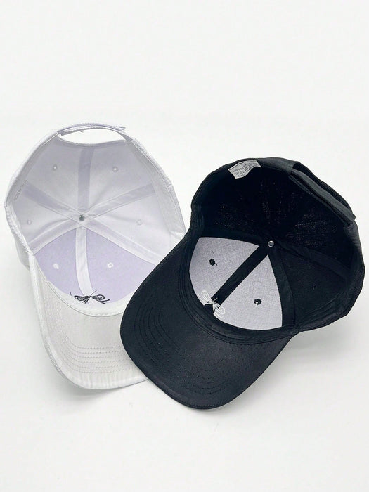 Gorra de béisbol con parasol ajustable para pareja, diseño de araña bordada, 2 unidades - Quierox - Tienda Online