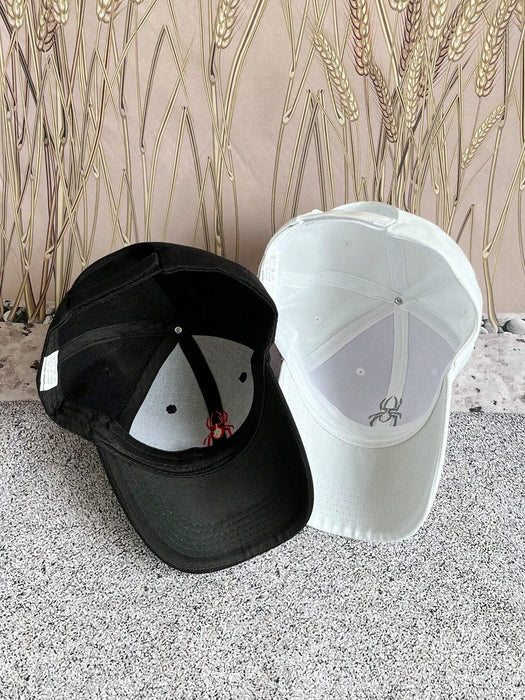 Gorra de béisbol con parasol ajustable para pareja, diseño de araña bordada, 2 unidades - Quierox - Tienda Online
