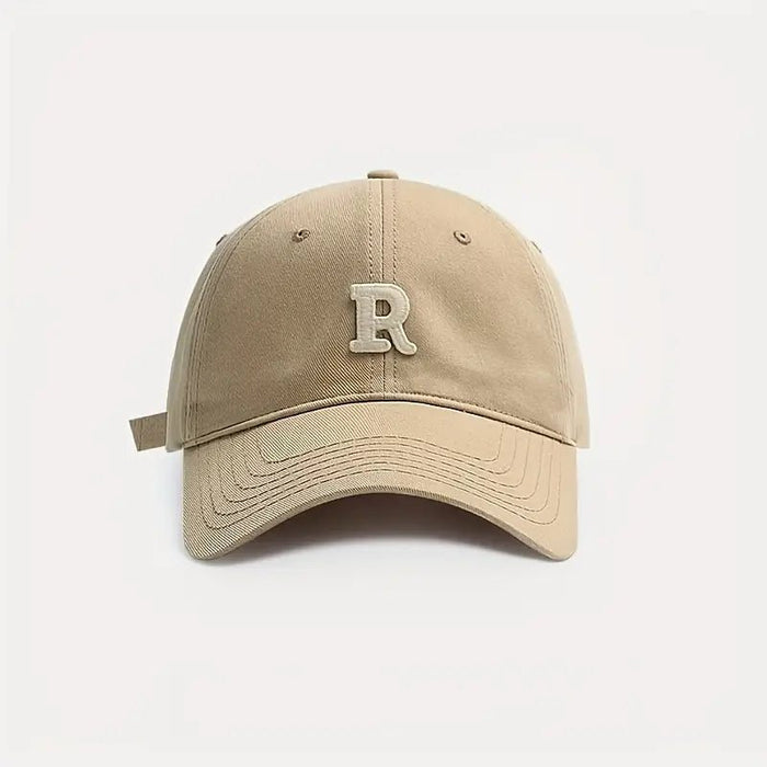 Gorra de béisbol unisex con letra R, gorra de verano transpirable con punta - Quierox - Tienda Online