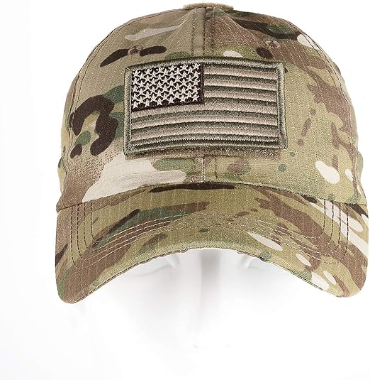 Gorra de bola con 1 parches militares, gorra táctica ajustable de camuflaje - Quierox - Tienda Online