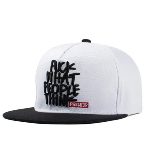 Gorra de hip hop bordada con letras para hombre, ajustable - Quierox - Tienda Online