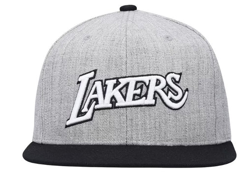 Gorra de madera dura gris jaspeado de Mitchell & Ness de Los Angeles Lakers - Quierox - Tienda Online