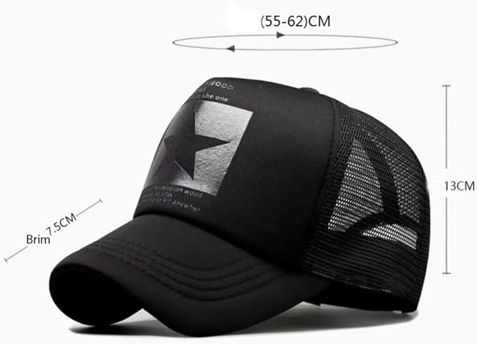 Gorra de malla de estrella de cinco puntas para hombre y mujer - Quierox - Tienda Online