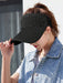 Gorra de punto con visera plegable 3D de ala para protección solar para mujer - Quierox - Tienda Online