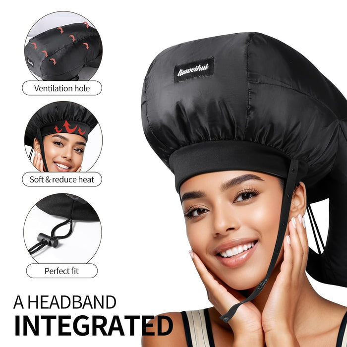 Gorra de Secador con Capacidad Amplia para el Estilo Rápido de Rizos - Quierox - Tienda Online