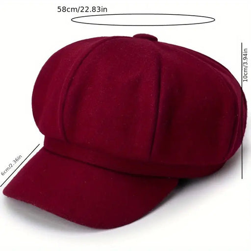 Gorra de vendedor de periódicos de color liso, moderna y elegante - Quierox - Tienda Online