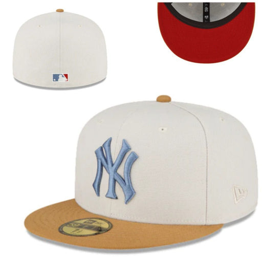 Gorra New Era 59Fifty 7 3/4 de los Yankees de Nueva York, color beige piedra - Quierox - Tienda Online