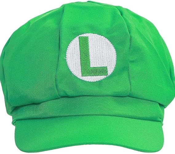 Gorra unisex de Luigi para niños para disfraz de cosplay para Halloween - Quierox - Tienda Online