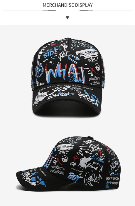 Gorras de béisbol FS con estampado de graffiti para hombre, elegantes gorras de algodón - Quierox - Tienda Online