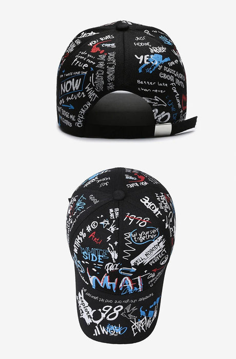 Gorras de béisbol FS con estampado de graffiti para hombre, elegantes gorras de algodón - Quierox - Tienda Online