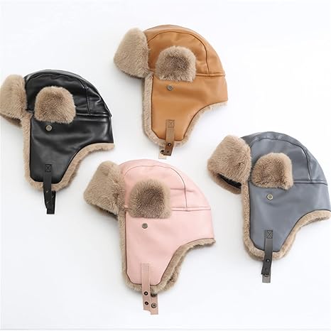 Gorro de aviador GIBZ para mujer, gorro de invierno de felpa con protección para las orejas - Quierox - Tienda Online