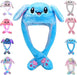 Gorro de conejo con orejas móviles y saltadores de Umbresen gorro de peluche divertido para niños - Quierox - Tienda Online