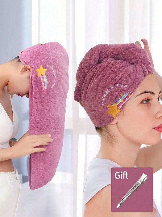 Gorro de ducha y toalla de microfibra suave: gorro de secado rápido para mujer - Quierox - Tienda Online