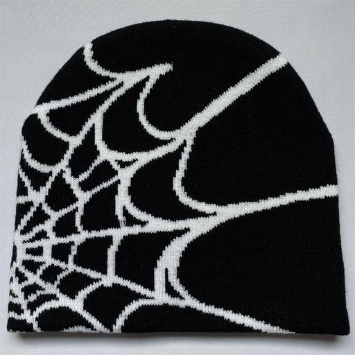 Gorro de estilo callejero para hombres con estampado de tela de araña de Halloween - Quierox - Tienda Online