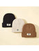 Gorro de punto para niños de 3 piezas, color liso, ideal para el invierno, cálido y cómodo. - Quierox - Tienda Online
