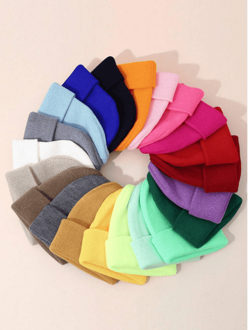 Gorro de punto sencillo para bebé niño o niña, gorro cálido para primavera, otoño e invierno. - Quierox - Tienda Online