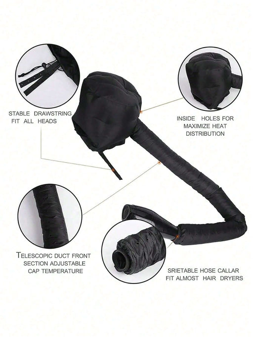 Gorro portátil suave para secar el cabello, gorro para secador, gorro para tratamiento capilar - Quierox - Tienda Online