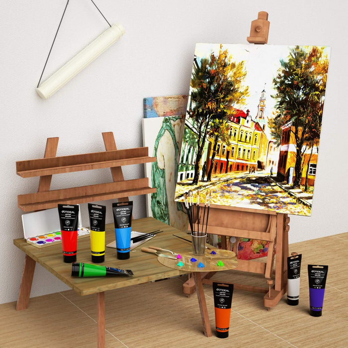 GOTIDEAL - Juego de pinturas acrílicas, tubos de 4.1 oz (120 ml), color gold trasparente - Quierox - Tienda Online