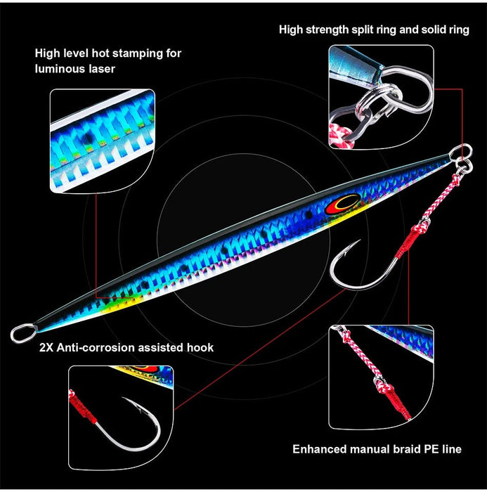 Goture-señuelo para pesca vertical, 3 unidades 100 g - Quierox - Tienda Online