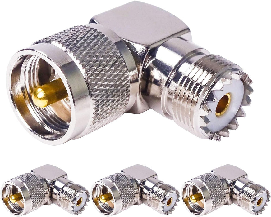 Goupchn Adaptador de conector coaxial ángulo recto 90° pack de 5 para antena de radio - Quierox - Tienda Online