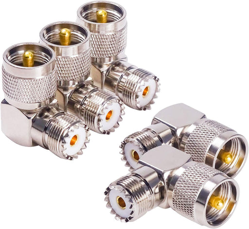 Goupchn Adaptador de conector coaxial ángulo recto 90° pack de 5 para antena de radio - Quierox - Tienda Online