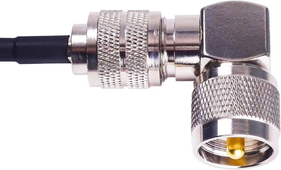 Goupchn Adaptador de conector coaxial ángulo recto 90° pack de 5 para antena de radio - Quierox - Tienda Online