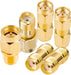 Goupchn Kit de adaptador SMA 6PCS SMA macho hembra extensión coaxial conector coaxial acoplador - Quierox - Tienda Online