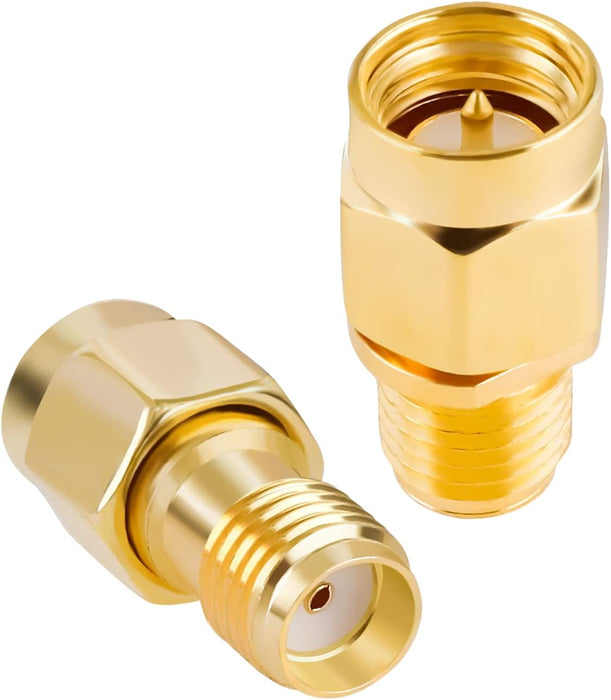 Goupchn Kit de adaptador SMA 6PCS SMA macho hembra extensión coaxial conector coaxial acoplador - Quierox - Tienda Online