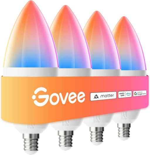 Govee - foco LED inteligente E12, bombillas RGBWW, paquete de 4 - Quierox - Tienda Online