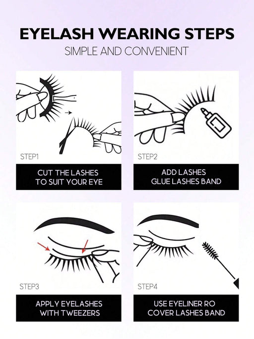 GROINNEYA 7 pares de pestañas postizas, pestañas de ojo de gato, pestañas de visón sintético - Quierox - Tienda Online