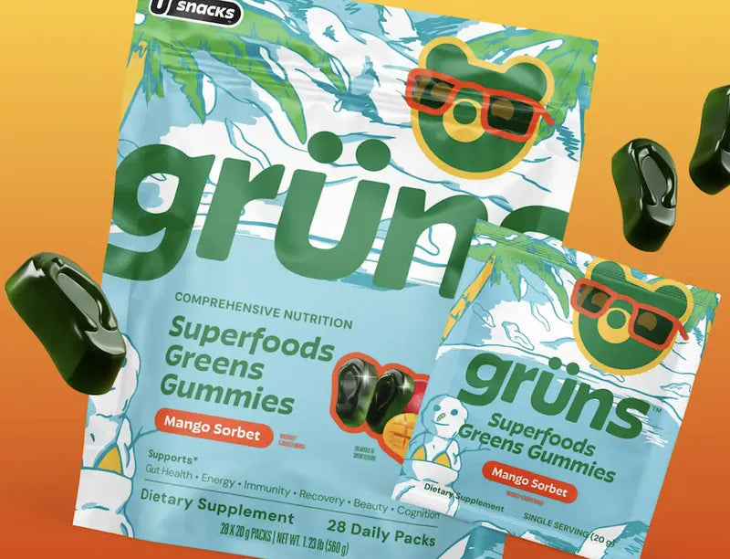 Grüns lanzó un sabor de gomitas de verduras con superalimentos de edición limitada