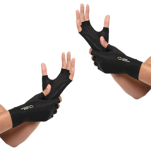 Guantes de compresión de cobre para artritis (1 par) - Quierox - Tienda Online