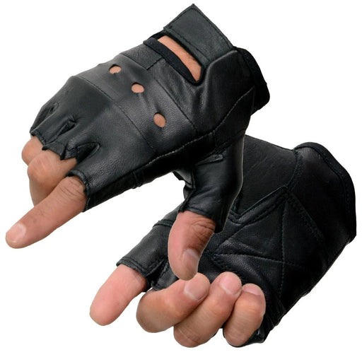 Guantes de moto sin dedos Milwaukee Leather SH216 para hombre - Quierox - Tienda Online