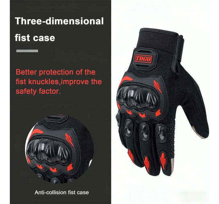 Guantes De Motociclista Para Hombre Y Mujer Antideslizantes - Quierox - Tienda Online