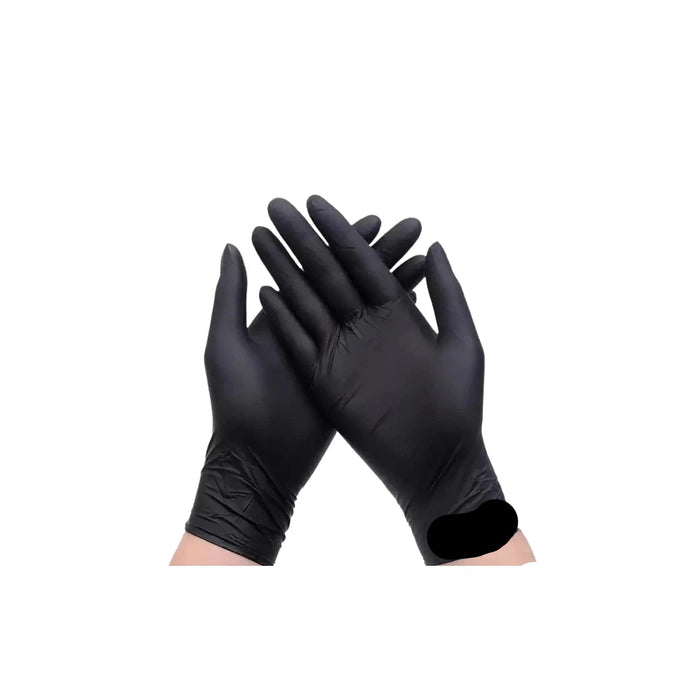 Guantes de nitrilo desechables negros (paquete de 50) - Quierox - Tienda Online