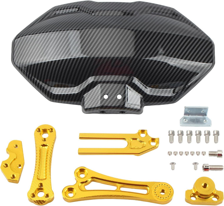 Guardabarros trasero PowerMotor, universal, de fibra de carbono CNC - Quierox - Tienda Online