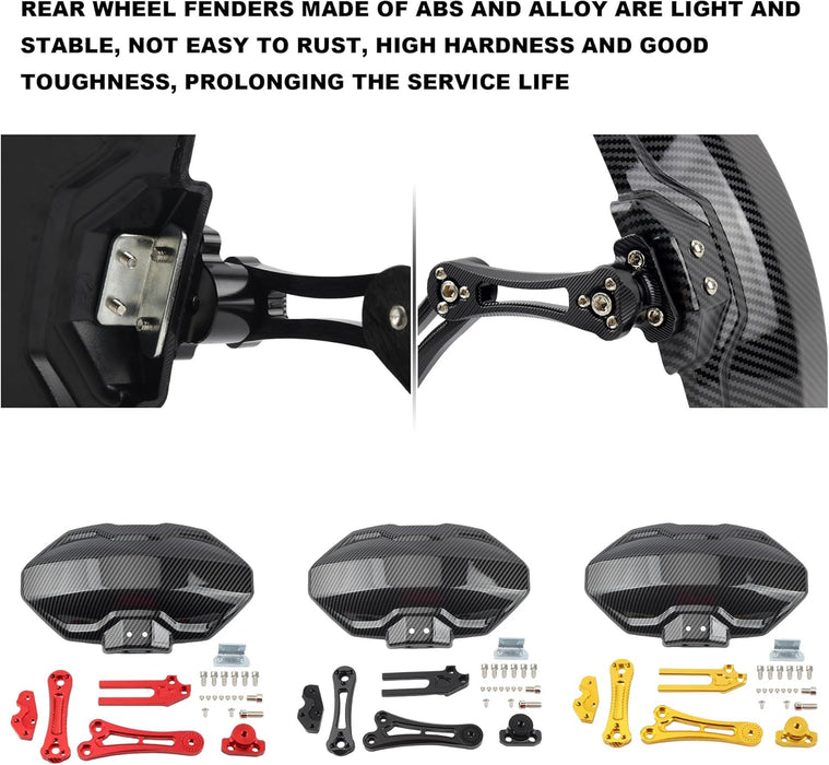 Guardabarros trasero PowerMotor, universal, de fibra de carbono CNC - Quierox - Tienda Online