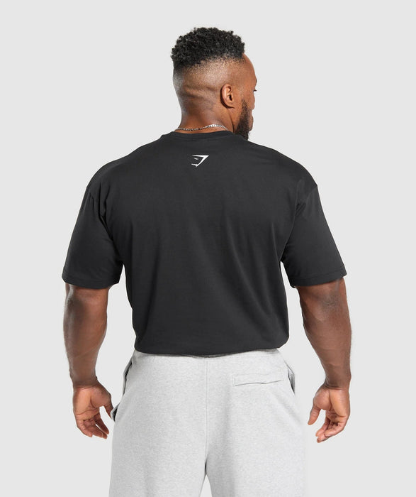 Gymshark Camiseta gráfica XXL – Negra - Quierox - Tienda Online