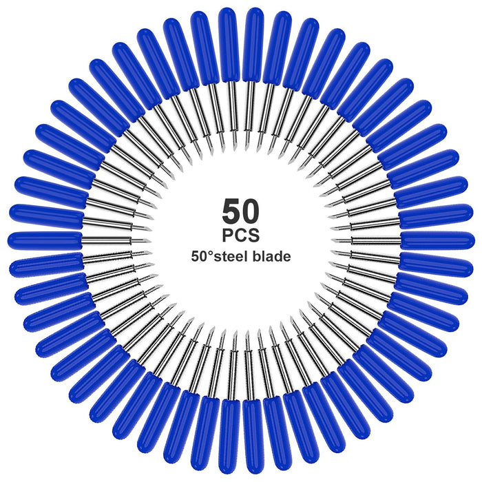 Hadwoer 50 cuchillas de repuesto de corte profundo de 60 grados compatibles con Cricut - Quierox - Tienda Online