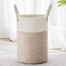 Hamper de lavandería alto, cesta de almacenamiento de cuerda tejida para manta, juguetes - Quierox - Tienda Online