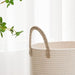 Hamper de lavandería alto, cesta de almacenamiento de cuerda tejida para manta, juguetes - Quierox - Tienda Online
