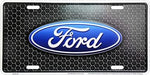 HangTime Ford Honeycomb - Placa de matrícula de aluminio en relieve de 6 x 12 pulgadas - Quierox - Tienda Online