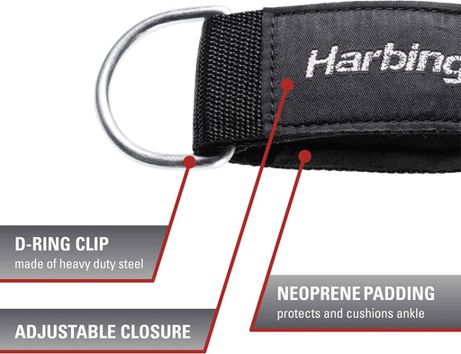 Harbinger Tobillera acolchada de neopreno de 2 pulgadas, color negro - Quierox - Tienda Online