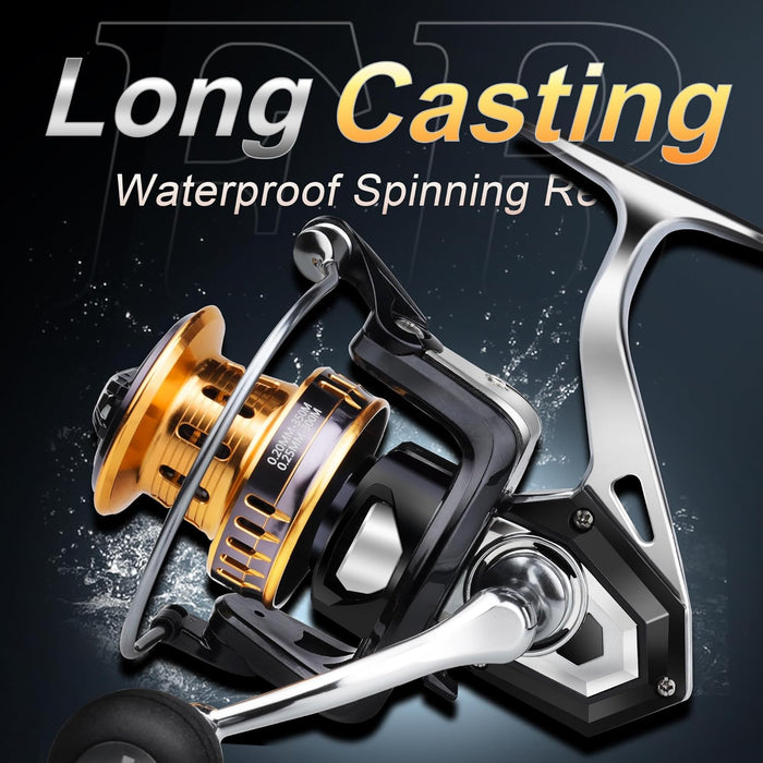 HASIDA - Carrete de pesca giratorio resistente al agua, de fundición larga FB8000P - Quierox - Tienda Online