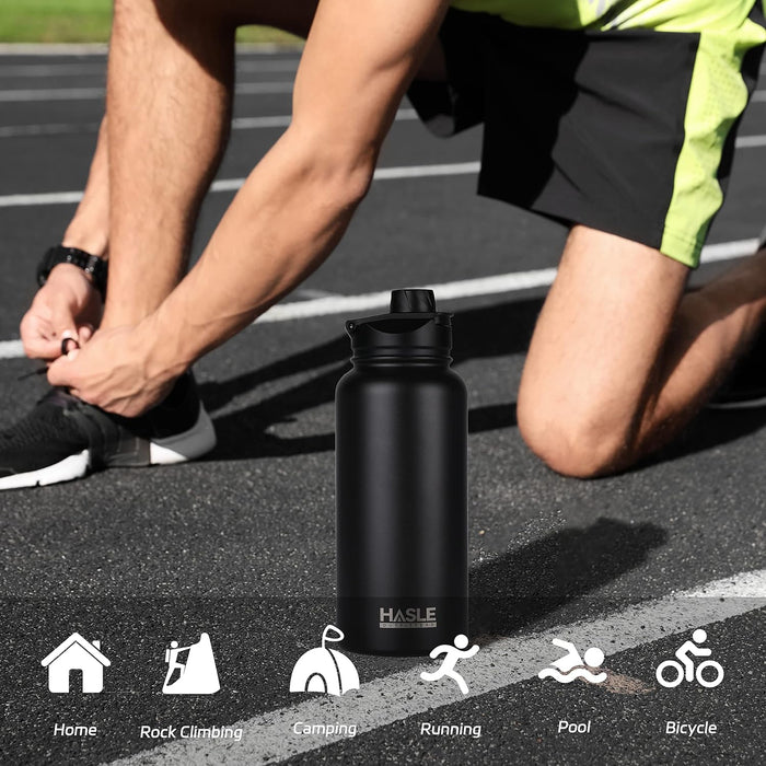 HASLE OUTFITTERS - Botella de agua deportiva con aislamiento de doble pared - Quierox - Tienda Online