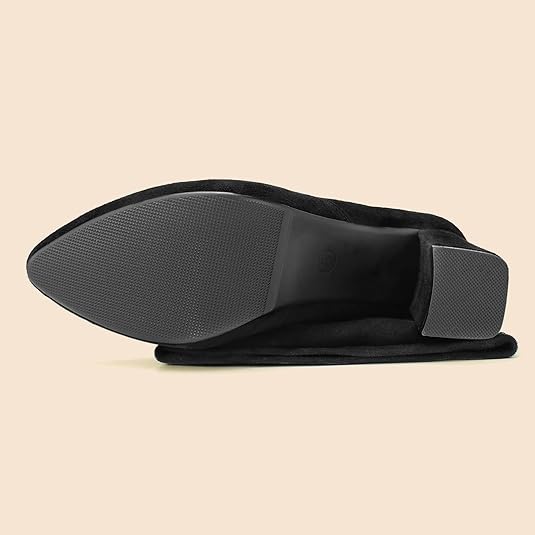 Hawkwell Botas altas hasta el muslo cómodas para mujer, color negro - Quierox - Tienda Online