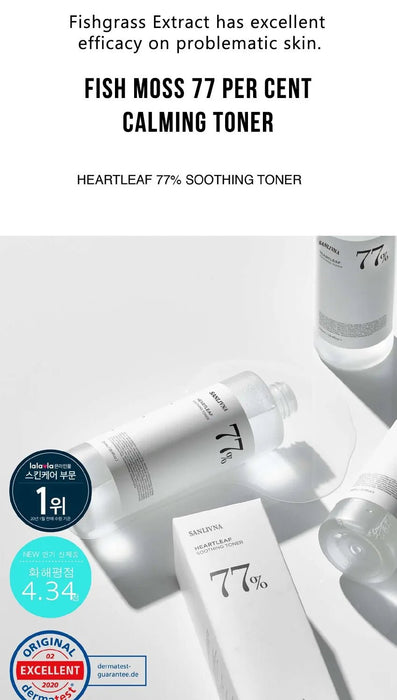 Heartleaf 77% tóner extracto Natural Houttuynia Cordata hidratante refrescante - Quierox - Tienda Online