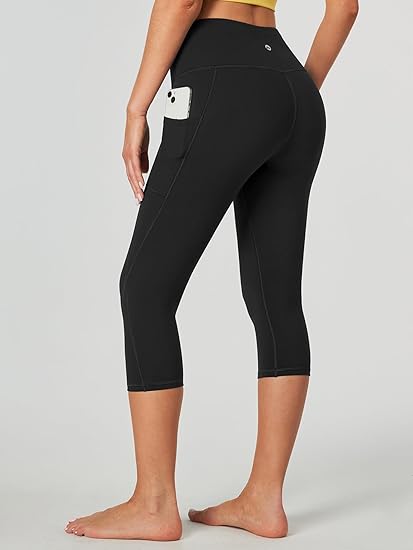Heathyoga Mallas Capri para mujer de cintura alta con bolsillos - Quierox - Tienda Online