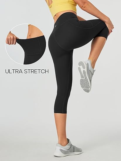 Heathyoga Mallas Capri para mujer de cintura alta con bolsillos - Quierox - Tienda Online