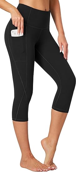 Heathyoga Mallas Capri para mujer de cintura alta con bolsillos - Quierox - Tienda Online